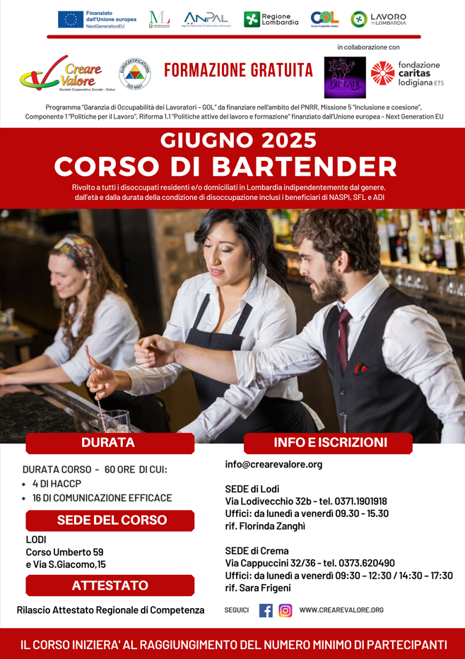bartender giugno 25